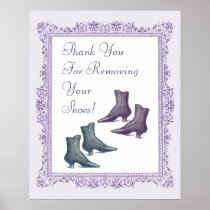 Please Take off Your Shoes Sign Print