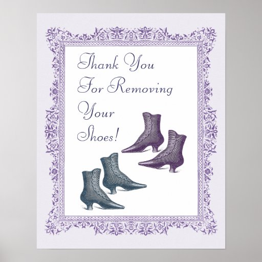 Please Take off Your Shoes Sign | Zazzle