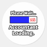 Please Wait...Accountant Loading Round Sticker