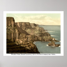 Pleaskin Head, Giants Causeway, Antrim N. Ireland Posters