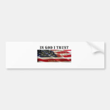 Pledge of Allegiance. Trust in God. Bumper Stickers