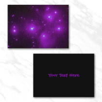 Pleiades in Purple Profile Card business cards