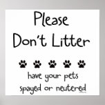 Plese Don't Litter 2 Posters