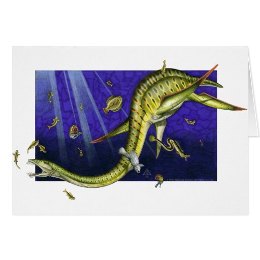Plesiosaur Greeting Card