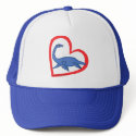 Plesiosaur Heart hats