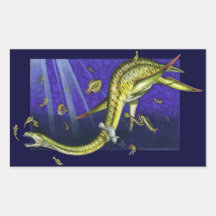 Plesiosaur Rectangle Sticker