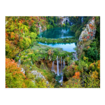 Plitvice Lakes in Croatia Post Card