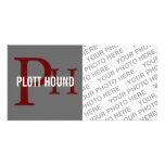 Plott Hound Breed Monogram Custom Photo Card