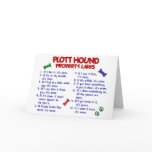 PLOTT HOUND Property Laws 2 Greeting Cards