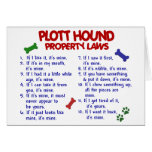 PLOTT HOUND Property Laws 2 Greeting Card