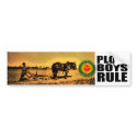Plough Boys Rule bumper stickers