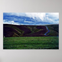 Ploughed Contours, Otago, South Island Print