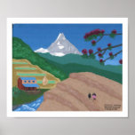 Ploughing with Oxen, Nepal posters