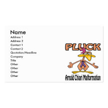 Pluck Arnold Chiari Malformation Awareness Design Business Card Template