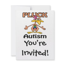 Pluck Autism Awareness Design Invite