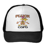 Pluck COPD Awareness Design Mesh Hats