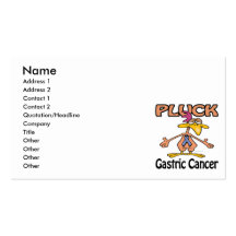Pluck Gastric Cancer Awareness Design Business Card