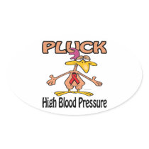 Pluck High Blood Pressure Awareness Design Sticker