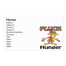 Pluck Hunger Awareness Design Business Card Template