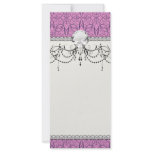 plum and purple intricate swirl damask rack cards