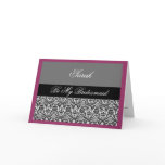 plum black & grey damask