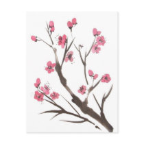 Plum Blossom Sprig Postcard