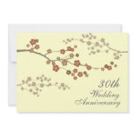 Plum Blossom Wedding Anniversary Party Invitation