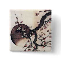 Plum Blossoms and the Moon, Hokusai