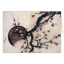Plum Blossoms and the Moon, Hokusai