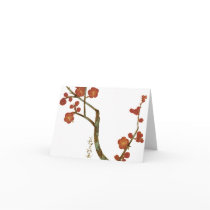 Plum Blossoms, Ogata Kōrin Greeting Card