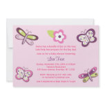 Plum Butterfly Dragonfly Baby Shower Invitations