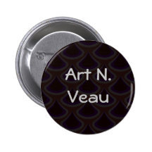 Plum Peacock Drops Pinback Buttons