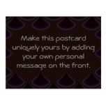 Plum Peacock Drops Postcards