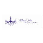 Plum Purple Chandelier Favour Tag