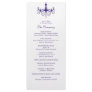 Plum Purple Chandelier Wedding Program