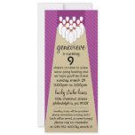 Plum Purple Lucky Strike Bowling Birthday Party invitations