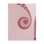 Plum Simple Spiral Postcard