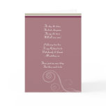 Plum striped Be my bridemaid card