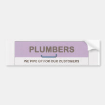 Plumber Bumper Stickers