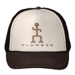 Plumber Plumbing Copper Steel Pipes Hat