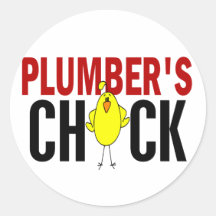 PLUMBER’S CHICK STICKER