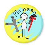 Plumber  stick person design magnets
