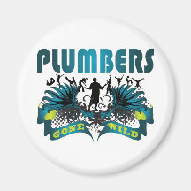 Plumbers Gone Wild Refrigerator Magnets