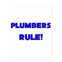 Plumbers Rule! Postcards