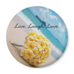 Plumeria Bouquet Live. Laugh. Love. magnets