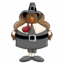 plump pilgrim turkey photo cut out
