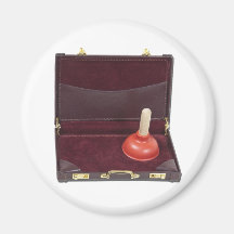PlungerInBriefcase051411 Fridge Magnet