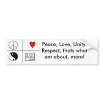 PLUR PIC, Peace, Love, Unity, Respect, thats wh... bumper stickers