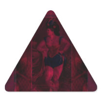 Plush Velvet Showgirl Triangle Stickers