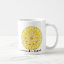 Plutarch quote on learning and teaching coffee mug